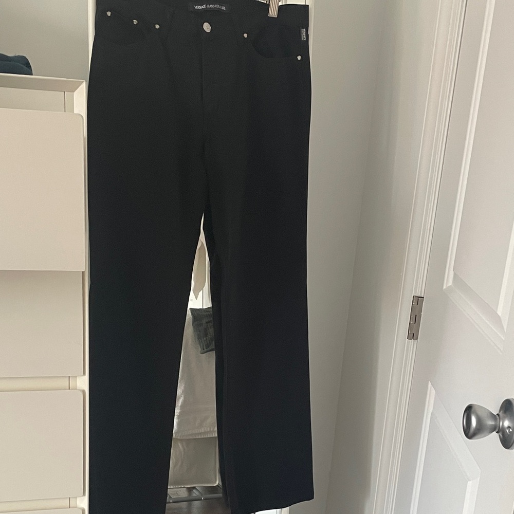 Women’s  Black Versace pants 90s